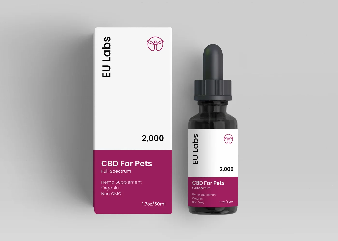 Pet CBD Oil 2000mg – Full Spectrum bottle