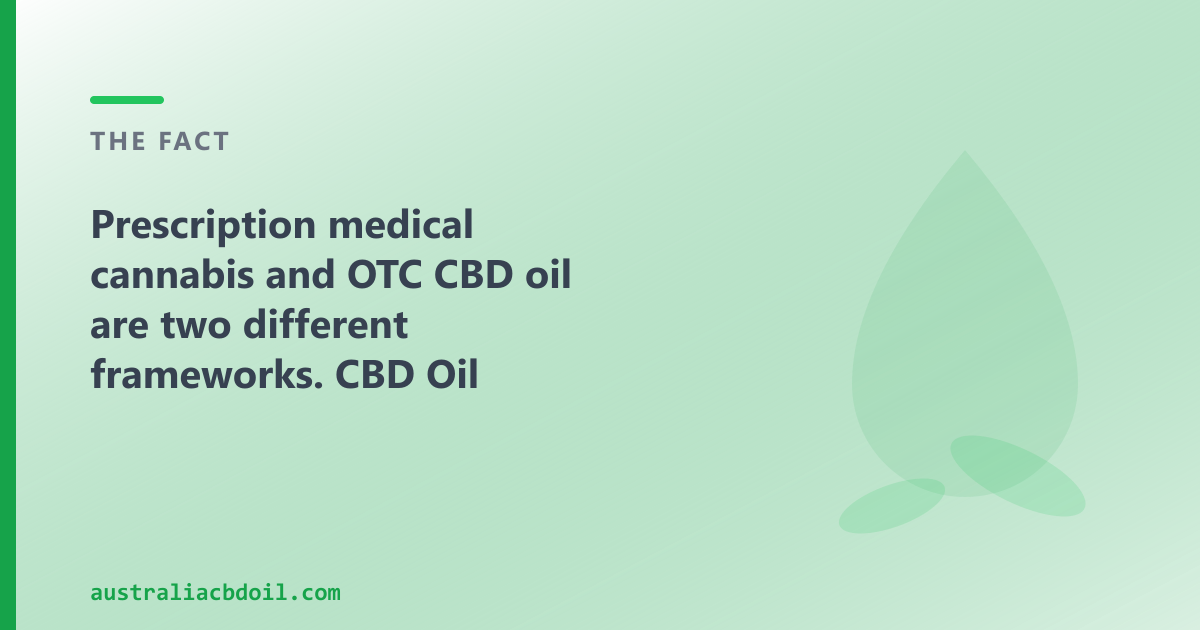 Prescription pathway and OTC shop are separate Australian routes — Cannatrek vs CBD Oil Australia